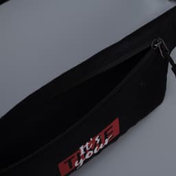 Сумка поясная для бега It‘s your time, на молнии, чёрная