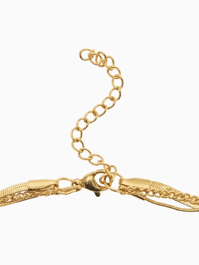 Кулон на цепочке «Цепь», классический диск, цвет золото, 50 см