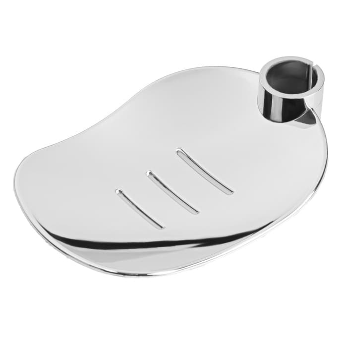 Душевая система ZEIN Z1002, тропическая и ручная лейка, шланги, стойка, мыльница, хром