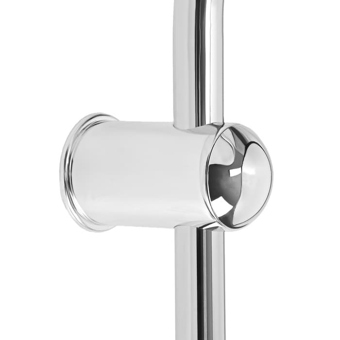 Душевая система ZEIN Z1002, тропическая и ручная лейка, шланги, стойка, мыльница, хром