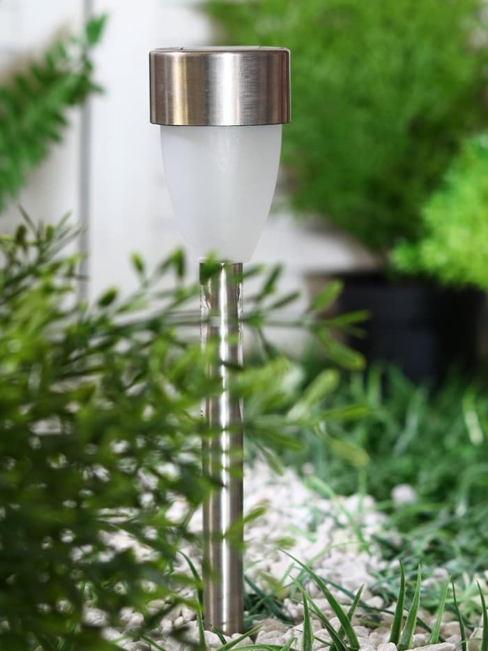 Садовый светильник «Матовый конус», уличный, на солнечной батарее, 1 LED, свечение тёплое белое