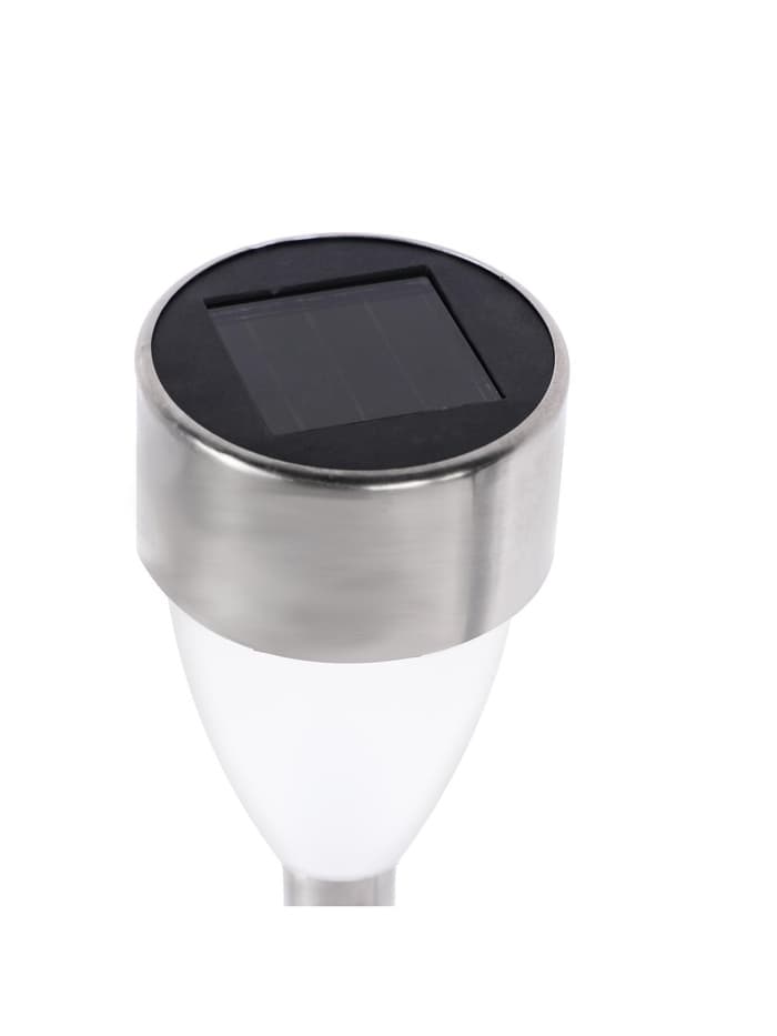 Садовый светильник «Матовый конус», уличный, на солнечной батарее, 1 LED, свечение тёплое белое