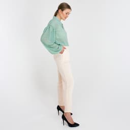 Брюки женские MINAKU: Green trend, молочные, размер 42