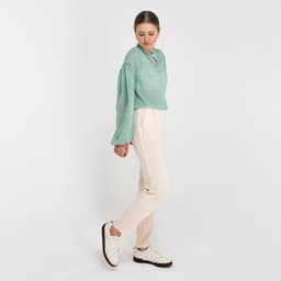 Брюки женские MINAKU: Green trend, молочные, размер 48