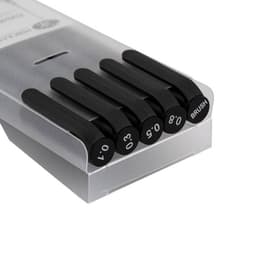 Набор ручек капиллярных ЗХК «Сонет», разные типы, 5 штук (0.1/.03./0.5/0.8/кисть), чёрный