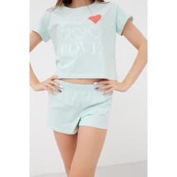 Футболка домашняя укороченная женская KAFTAN Fresh, размер 44-46