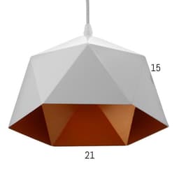 Светильник BayerLux «Антер» E27 40 Вт белый-золото 21×21×15-115 см
