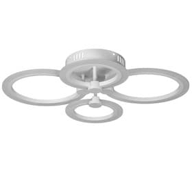 Люстра с ПДУ 59119/4WT LED 80 Вт 3000-6000К диммер белый 60×40×10 см BayerLux