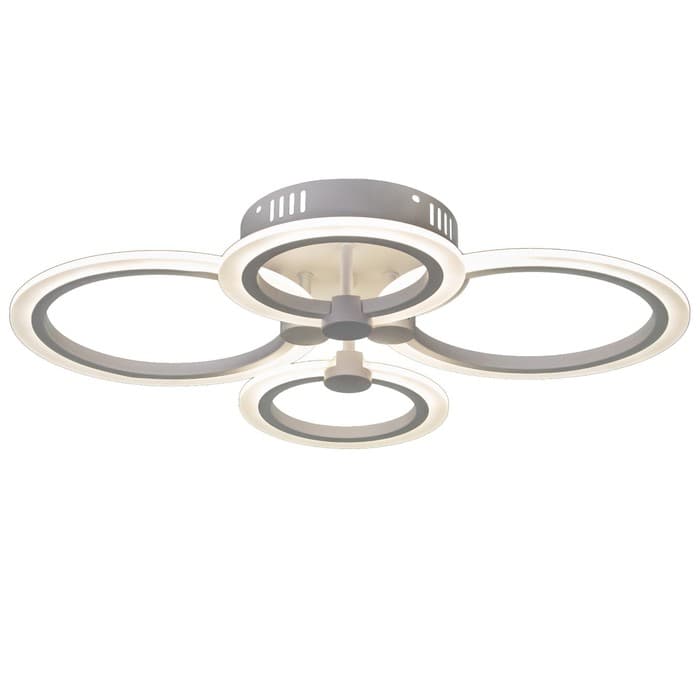 Люстра с ПДУ 59119/4WT LED 80 Вт 3000-6000К диммер белый 60×40×10 см BayerLux