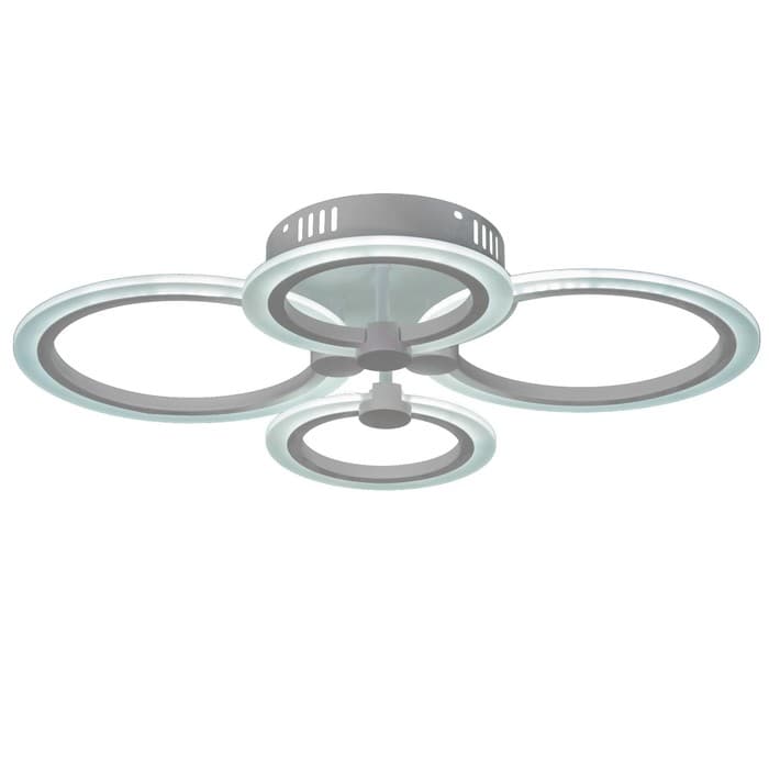 Люстра с ПДУ 59119/4WT LED 80 Вт 3000-6000К диммер белый 60×40×10 см BayerLux