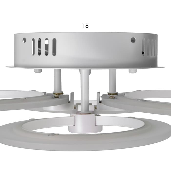 Люстра с ПДУ 59119/4WT LED 80 Вт 3000-6000К диммер белый 60×40×10 см BayerLux