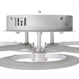 Люстра с ПДУ 59119/4WT LED 80 Вт 3000-6000К диммер белый 60×40×10 см BayerLux