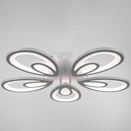 Люстра с ПДУ 59125/5WT LED 90+90 Вт 3 режима диммер белый 65×65×14 см BayerLux