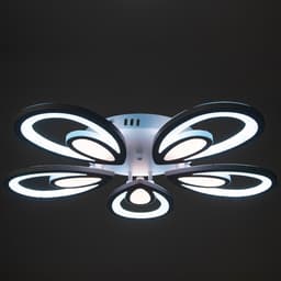 Люстра с ПДУ 59125/5WT LED 90+90 Вт 3 режима диммер белый 65×65×14 см BayerLux