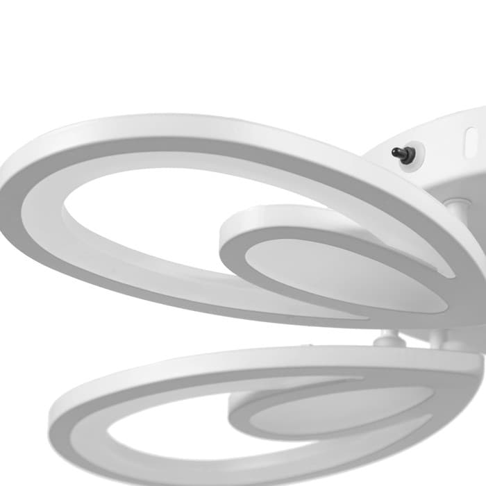 Люстра с ПДУ 59125/5WT LED 90+90 Вт 3 режима диммер белый 65×65×14 см BayerLux