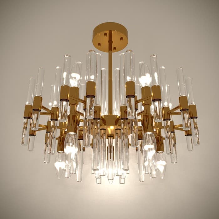 Люстра 1171/10 Е14 40 Вт золото 60×60×40 см BayerLux