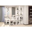 Стеллаж-перегородка для зонирования «Кантри», с полками, 1600×296×2036 мм, цвет белый