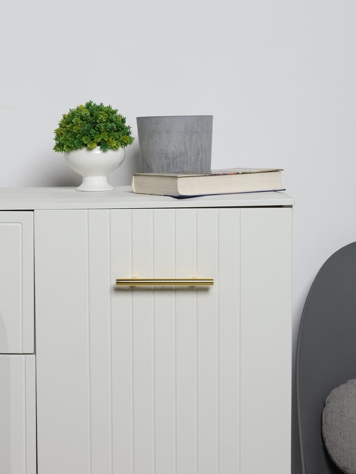 Ручка рейлинг ТУНДРА BISTRO, d=12 мм, м/о 96 мм, цвет золото