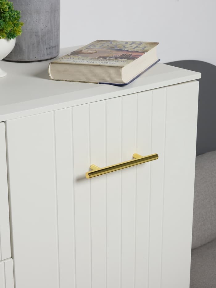 Ручка рейлинг ТУНДРА BISTRO, d=12 мм, м/о 96 мм, цвет золото