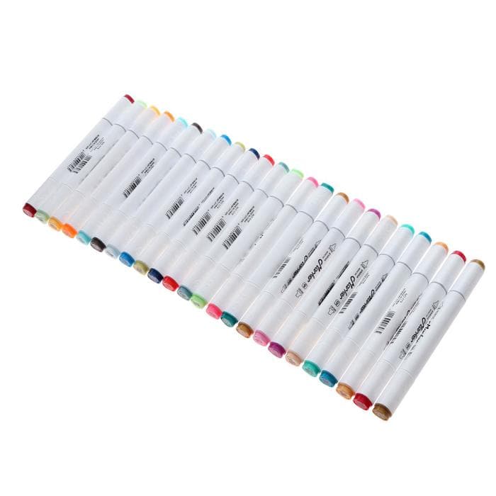 Набор маркеров для скетчинга двусторонние 60 штук/60 цветов