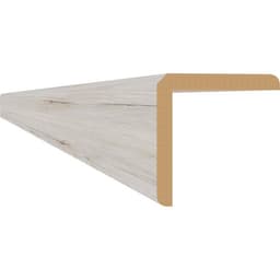 Уголок универсальный МДФ, 2700×24×24 мм, цвет дуб санремо белый