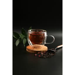 Кружка с двойными стенками Доляна «Дуо. Звёзды», 160 мл, 12.5×9×7.5 см, стекло, прозрачная