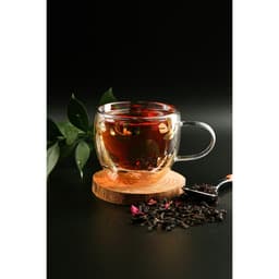 Кружка с двойными стенками Magistro «Дуо. Тропики», 160 мл, 12.5×9×7.5 см, стекло, прозрачная