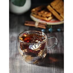 Кружка с двойными стенками Magistro «Дуо. Тропики», 160 мл, 12.5×9×7.5 см, стекло, прозрачная