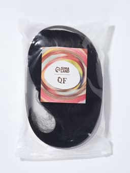 Парик искусственный, с чёлкой, имитация кожи, 30 см, 160 г, чёрный(#SHT3)