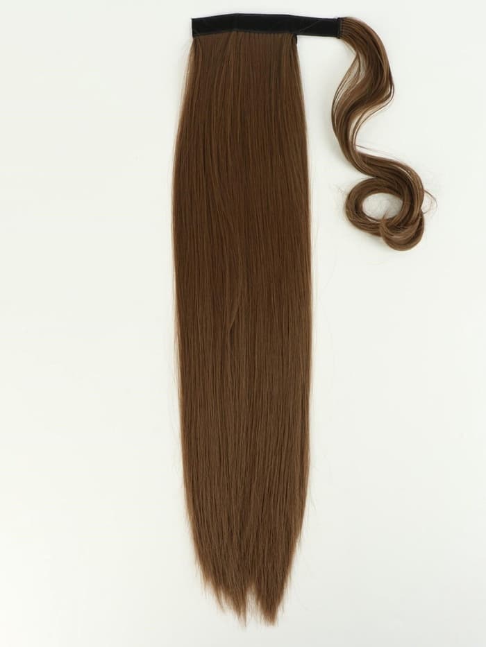 Хвост накладной, прямой волос, на резинке, 60 см, 100 г, цвет русый(#SHT8А)