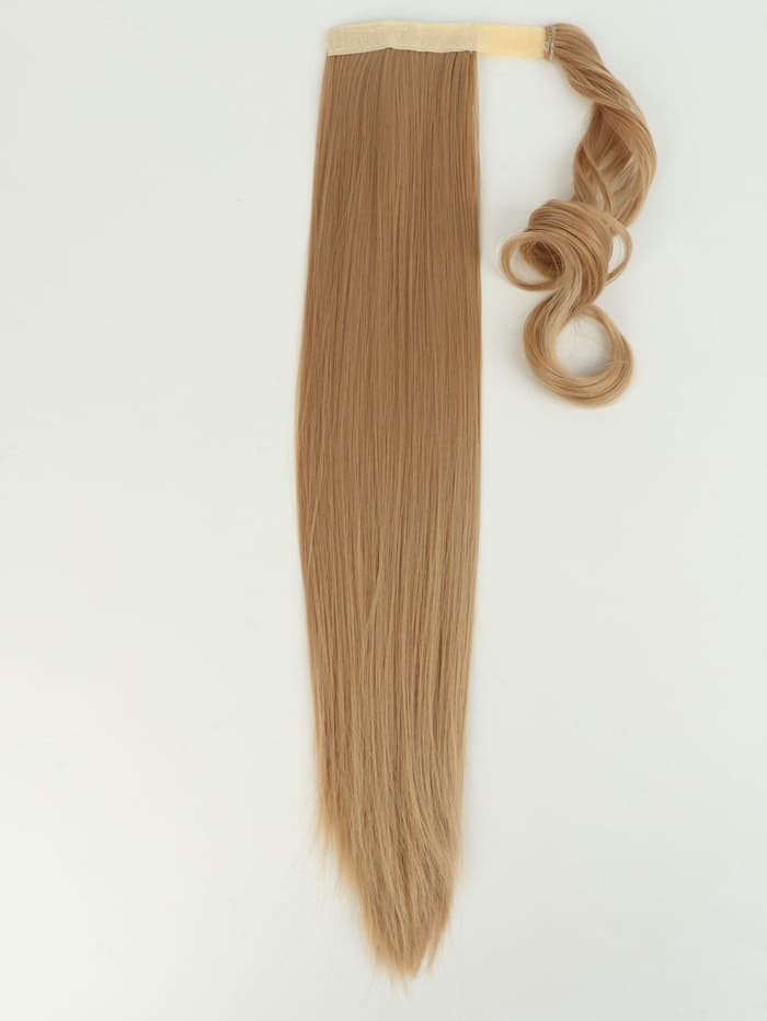 Хвост накладной, прямой волос, на резинке, 60 см, 100 г, цвет блонд (#SHT24)