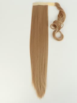 Хвост накладной, прямой волос, на резинке, 60 см, 100 г, цвет блонд (#SHT24)
