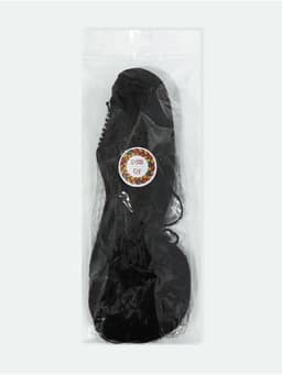 Хвост накладной, волнистый волос, на крабе, 40 см, 150 г, цвет чёрный(#HTY4В)