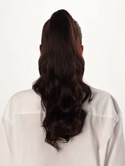 Хвост накладной, волнистый волос, на крабе, 40(±5) см, 150 г, каштановый(#HTY4 А)