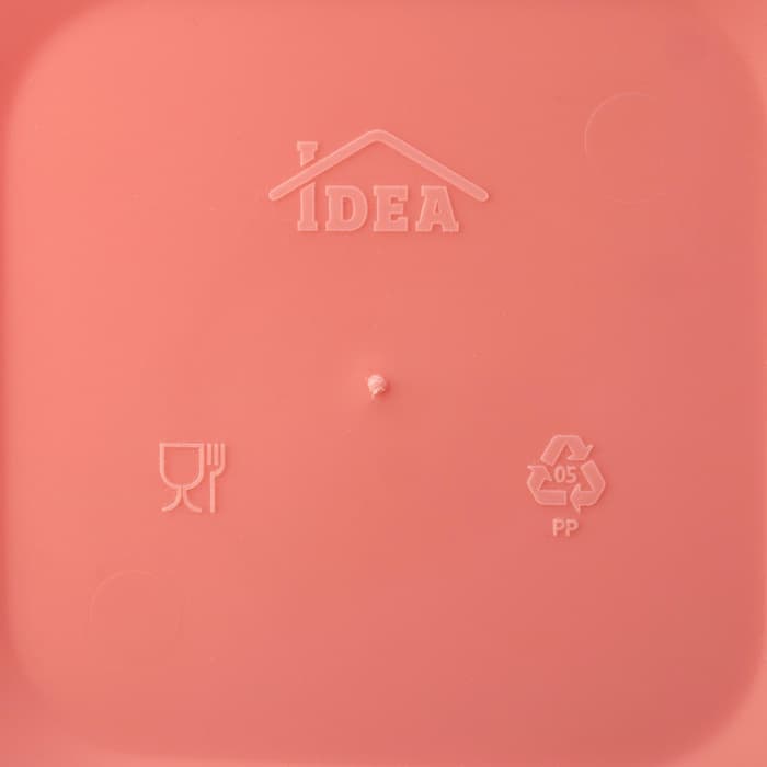 Ланч - бокс в школу IDEA «Капкейки», 800 мл, 12.5×13×8.5 см, 2 отделения, пластик, бело-розовый