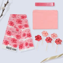 Набор для украшения кулича «Цветочный» на пасху, 18.5×16×1 см