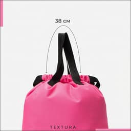 Мешок - сумка для обуви TEXTURA на стяжке, с карманом, размер 36×1×39 см, розовый