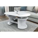 Столик журнальный «Барон», 1000×480×560 мм, цвет белый