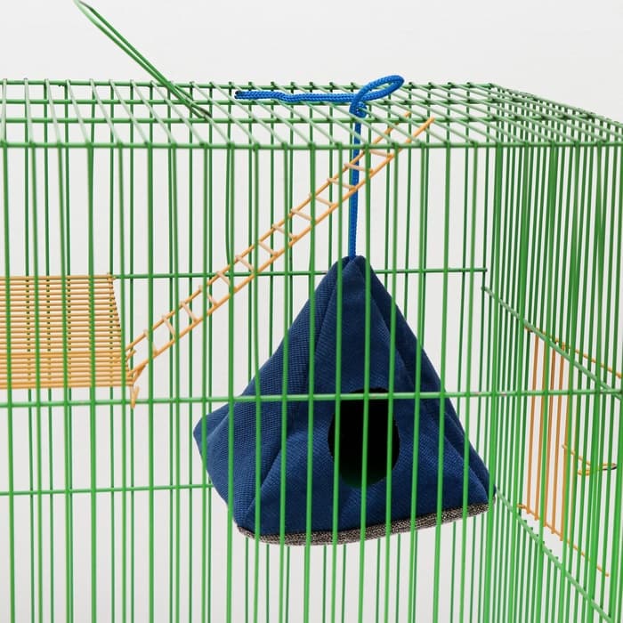 Подвесной домик для грызунов «Вигвам», 15×15 см, мебельная ткань, флис, цвет МИКС