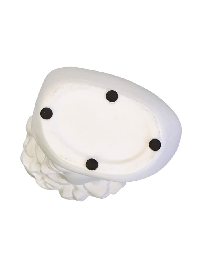 Декоративное кашпо для цветов «Голова Давида», 1.7 л, 16×12.7×23 см, керамика, белое