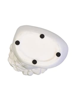 Декоративное кашпо для цветов «Голова Давида», 1.7 л, 16×12.7×23 см, керамика, белое