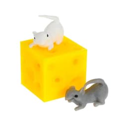 Антистресс игрушка Funny toys «Сыр», мялка с мышками