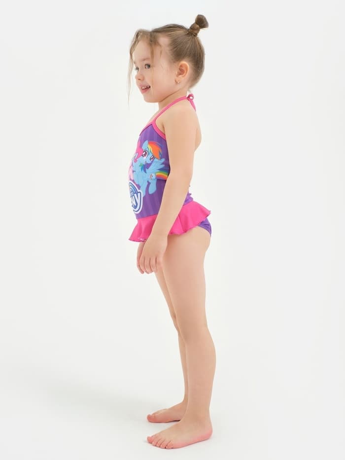 Купальник для девочки слитный KAFTAN «Пони», фиолетовый, размер 34 (122-128 см)