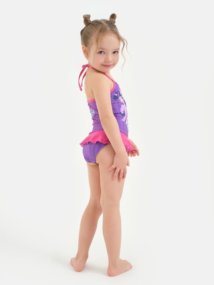Купальник для девочки слитный KAFTAN «Пони», фиолетовый, размер 34 (122-128 см)