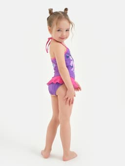 Купальник для девочки слитный KAFTAN «Пони», фиолетовый, размер 34 (122-128 см)