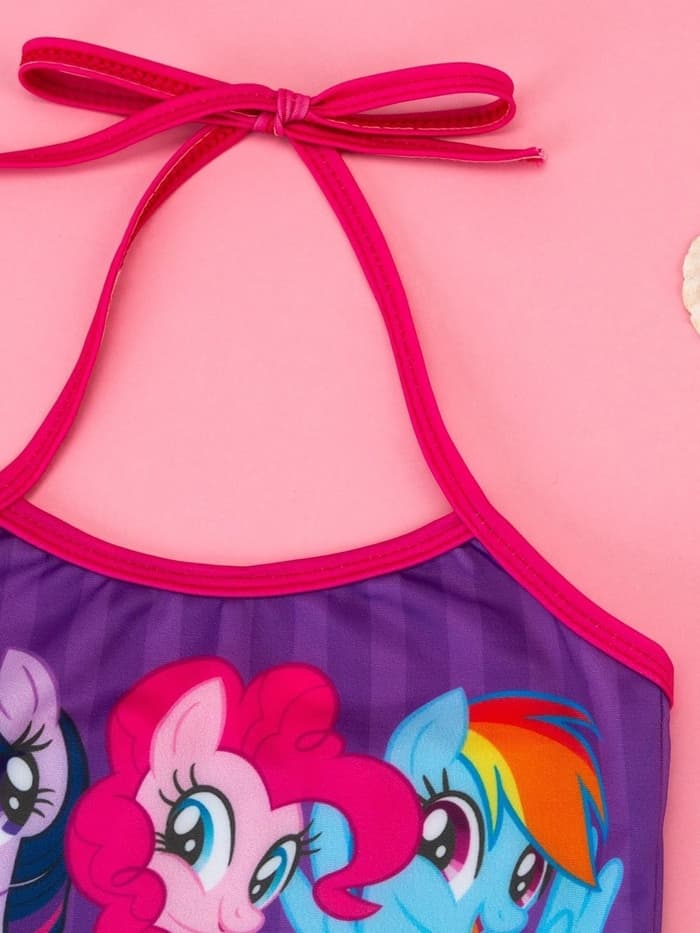 Купальник для девочки слитный KAFTAN «Пони», фиолетовый, размер 34 (122-128 см)