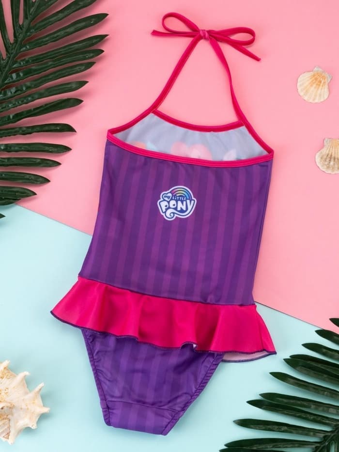 Купальник для девочки слитный KAFTAN «Пони», фиолетовый, размер 34 (122-128 см)