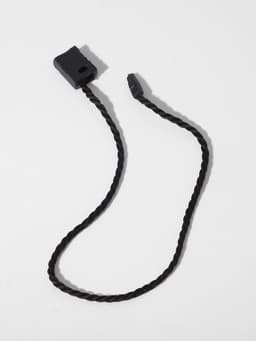 Биркодержатели веревочные с пластиковой пломбой, 1000 шт. чёрные