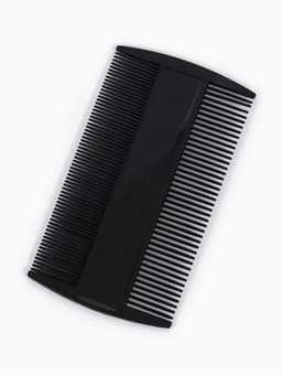 Расчёска двусторонняя, 9×5(±1) см, чёрная