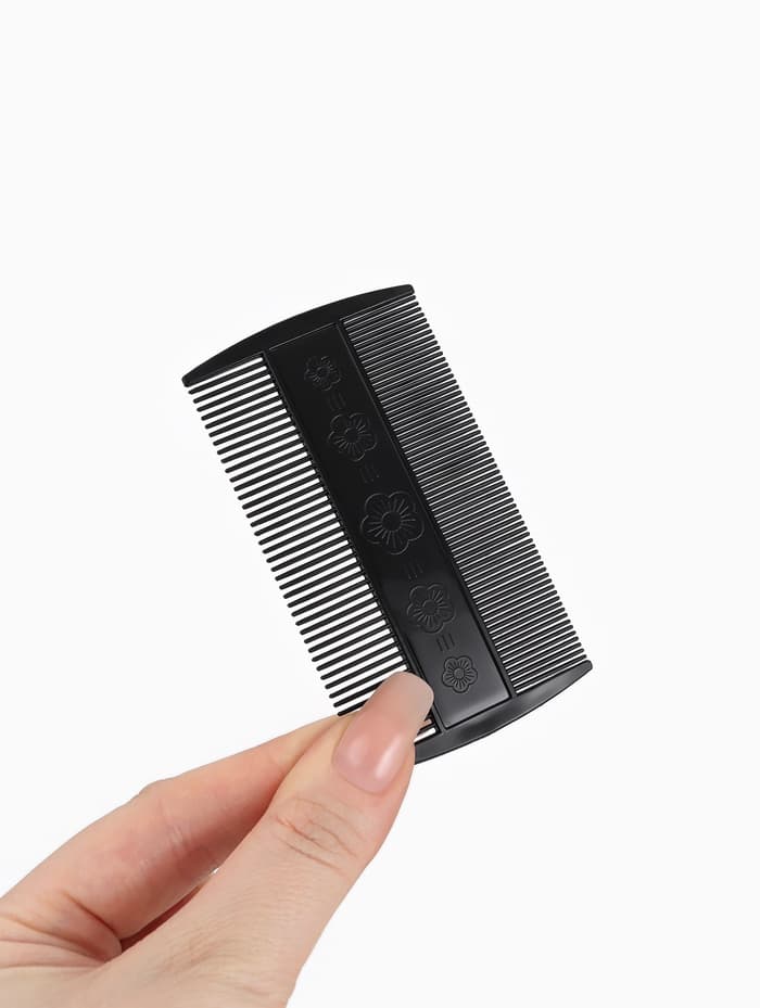 Расчёска двусторонняя, 9×5(±1) см, чёрная